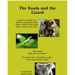 The Koala and The Lizard- Marijuana Joke