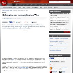 Kobo mise sur son application Web