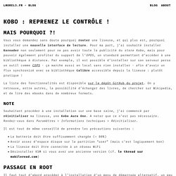 Kobo : reprenez le contrôle ! · lmorel3.fr - Blog