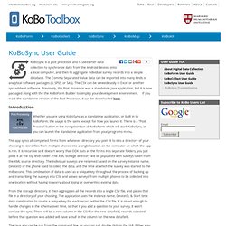 KoBoSync User Guide