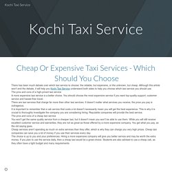 Kochi Taxi Service