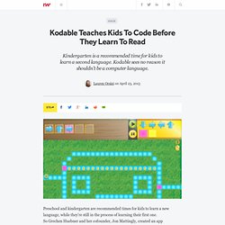 Kodable Teaches Kids To Code Before They Learn To Read