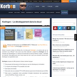 Kodingen – Le développement dans le cloud