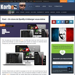 Koel – Un clone de Spotify à héberger vous-même «