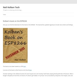 Kolban’s book on the ESP8266