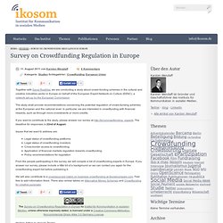 Survey on Crowdfunding Regulation in Europe