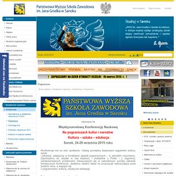 Państwowa Wyższa Szkoła Zawodowa w Sanoku / Działalność naukowa / Konferencje / Pogranicza