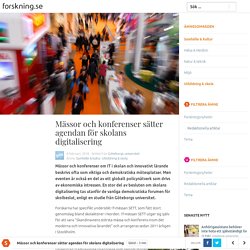 Mässor och konferenser sätter agendan för skolans digitalisering