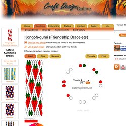 Design your own kongoh gumi friendship bracelet