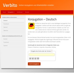 Konjugation - Deutsch - Verbito