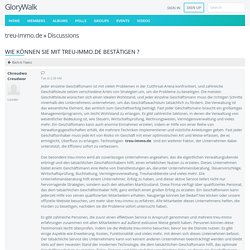 Wie können Sie mit treu-immo.de bestätigen ? - GloryWalk