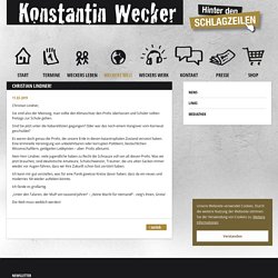Konstantin Wecker - die offizielle Website » Weckers Welt