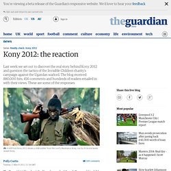 Kony 2012: the reaction