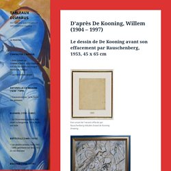 D’après De Kooning, Willem (1904 – 1997) – TABLEAUX DISPARUS