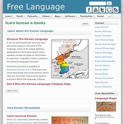 learn korean e-books