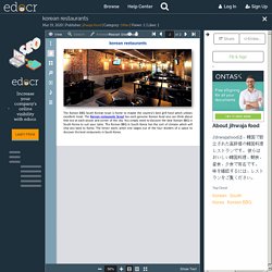 korean restaurants