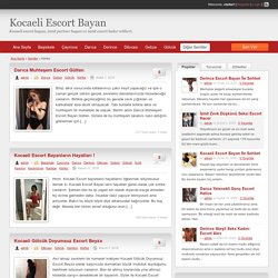 Kocaeli Escort Bayan