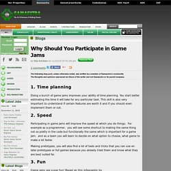 Stas Korotaev's Blog - Why Should You Participate in Game Jams