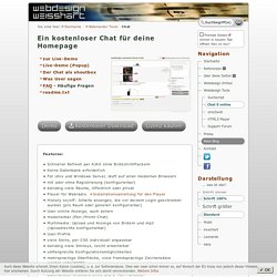 Chat für deine Homepage - kostenlos - by webdesign weisshart