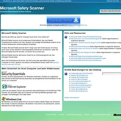 Safety Scanner - Kostenloses Onlinetool für die Integrität und Sicherheit von Computern