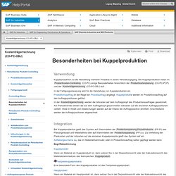 Besonderheiten bei Kuppelproduktion (SAP-Bibliothek - Kostenträgerrechnung (CO-PC-OBJ))