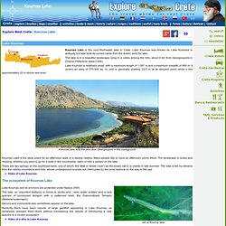 Kournas Lake, information on Lake Kournas