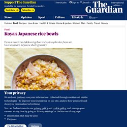 Koya's Japanese rice bowls