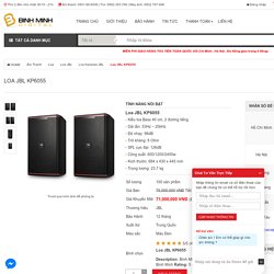 Loa JBL KP6055 chính hãng giá tốt tại Bình Minh Digital