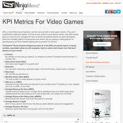 KPI Metrics For Video Games