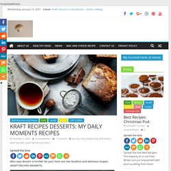 KRAFT RECIPES DESSERTS: MY DAILY MOMENTS RECIPES