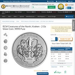 2020 2 oz Kraken Silver Coin - Creatures of the North (RCM) - Money Metals Exchange LLC