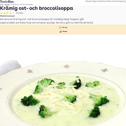 Krämig ost- och broccolisoppa