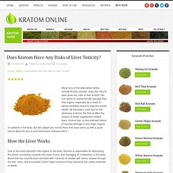 Does Kratom Have Any Risks of Liver Toxicity?