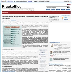KraukoBlog – Du multi-canal au cross-canal exemples d’interactions entre les canaux