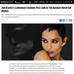 Zoe Kravitz’s Catwoman Costume First Look In The Batman Movie Set Photos