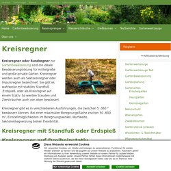 Kreisregner oder Rundregner zur Gartenbewässerung