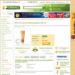 Krém na ruce Londena propolis 100 ml : Lékárna.cz