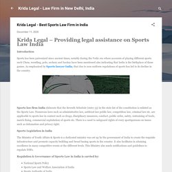 Krida Legal - Best Sports Law Firm in India