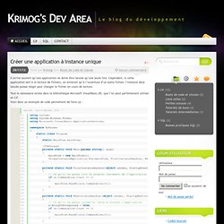 Krimog's Dev Area « Le blog du développement