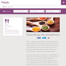 Kripalu Recipe: Nourishing Kitchari