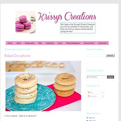 Krissy's Creations: Baked Doughnuts