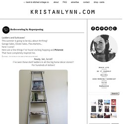 Suitcase & Ladder Decorating