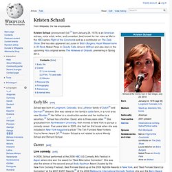 Wikipedia: Kristen Schaal