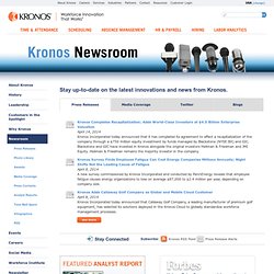 Press Room - Kronos Incorporated