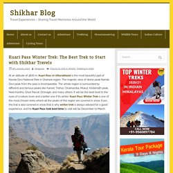 Kuari Pass Trek - Shikhar Travels