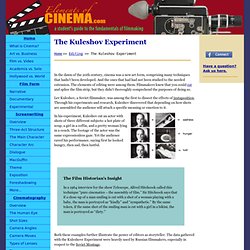 The Kuleshov Experiment