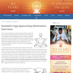Kundalini Yoga Apana Kriya (Elimination Exercises)