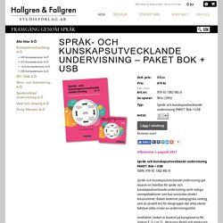 SprÃ¥k- och kunskapsutvecklande undervisning â PAKET Bok + USB