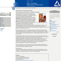 Kunststoffe aus Orangenschalen — FMF - Freiburger Materialforschungszentrum