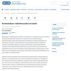 Kuntoutuksen vaikuttavuuden arviointi